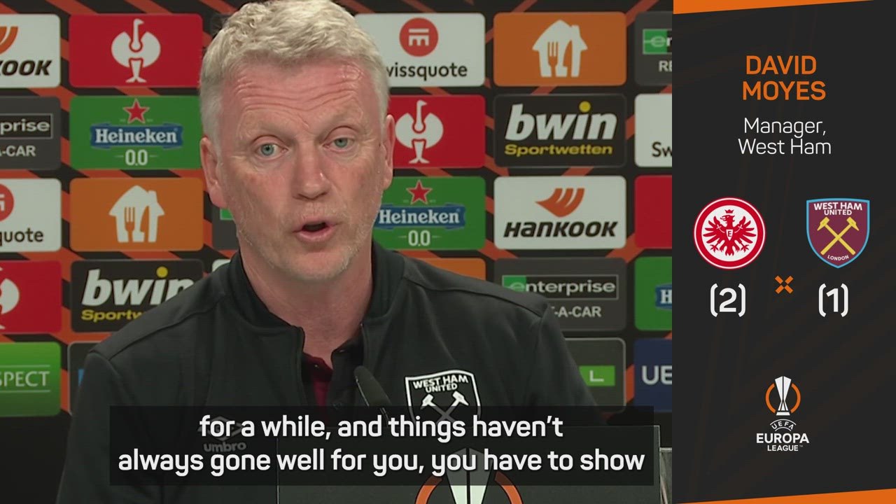 Moyes determined to lead Hammers to European final