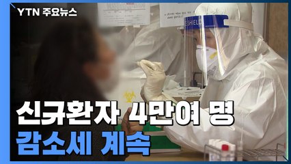야외 활동 많아졌지만 신규 확진 4만 2,296명...감소세 지속 / YTN