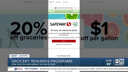 Save money on groceries and gasoline through reward programs