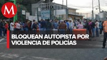 Habitantes de Tlalpan bloquean autopista México-Cuernavaca tras enfrentamiento con policías de CdMx