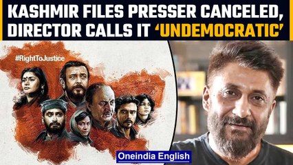 Descargar video: ‘The Kashmir Files’ director Vivek Agnihotri’s presser canceled by FCC & PCI |Oneindia News