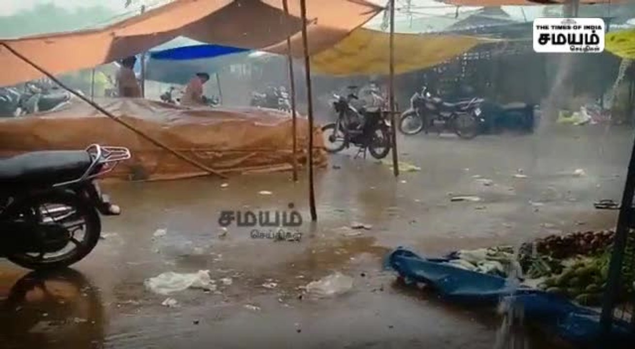 லேட்டஸ்ட் நியூஸ்; சேலத்தில் சூறாவளி காற்றுடன்  பலத்த மழை!