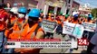Las Bambas: Continúan protestas de trabajadores mineros en el Cercado de Lima