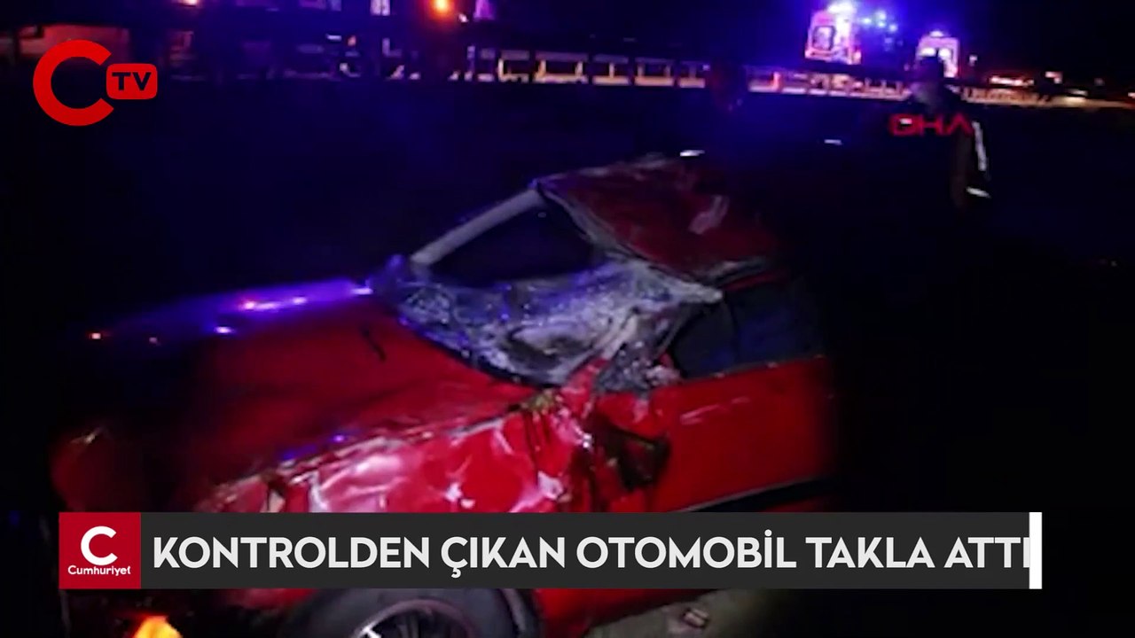 Kontrolden çıkan otomobil takla attı: 1 çocuk öldü, 7 kişi yaralandı