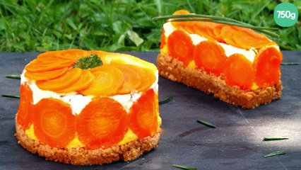 Cheesecake salé aux carottes