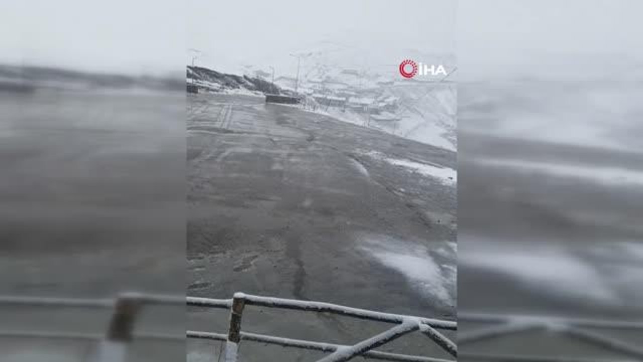 Gümüşhane dağları Mayıs ayında beyaza büründü