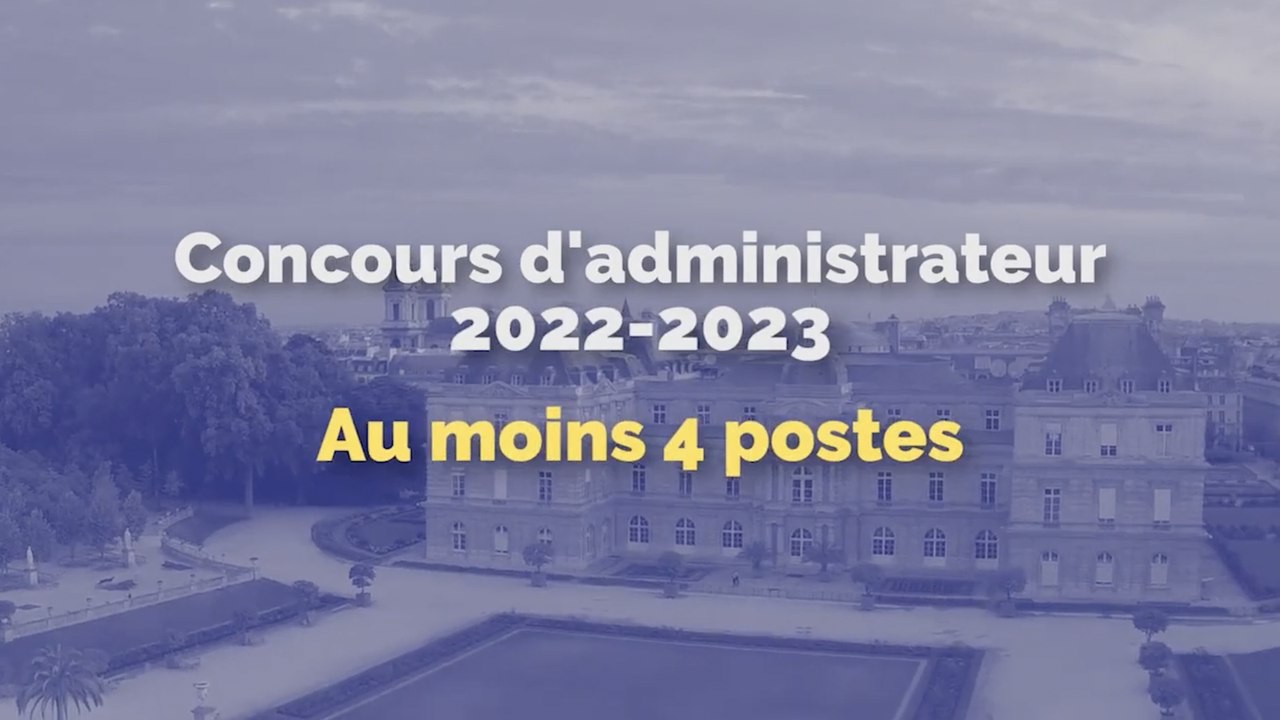 Le Sénat recrute au moins 4 administrateurs par concours externe (3/4)