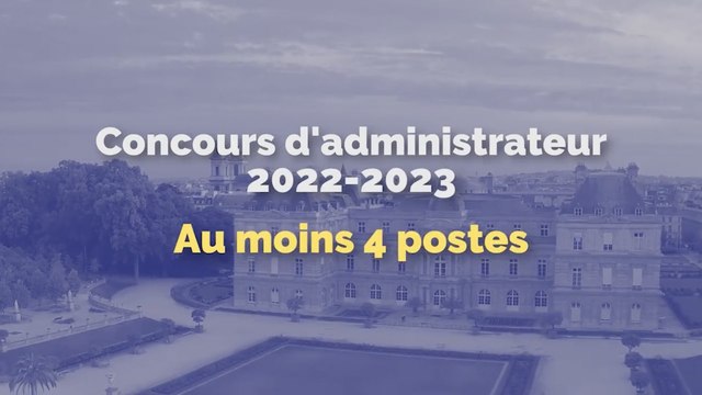 Le Sénat recrute au moins 4 administrateurs par concours externe (4/4)