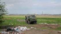 Russian backed forces fired grad rockets in direction of Azovstal steel works