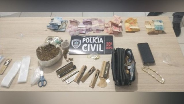 Jovem de 21 anos é preso em flagrante pela Polícia Civil de Cajazeiras por tráfico de drogas