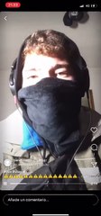 Driss, el joven detenido este domingo por la Guardia Civil por atentado a agente de la autoridad, en un vídeo, lanzando mensajes de odio.