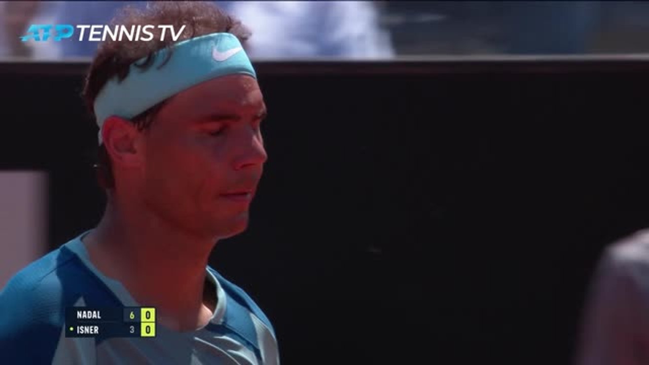 Rome - Nadal convaincant face à Isner