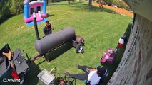 Bounce House Starts Blowing Away at Birthday Party