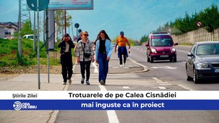 Știrile zilei la Sibiu - Trotuarele de pe Calea Cisnădiei, mai înguste ca în proiect, Locuitorii de pe Cantemir, nemulțumiți că nu mai pot parca pe stradă şi Situație delicată la Colegiul „Energetic” - Mai mulți elevi riscă să nu intre în BAC