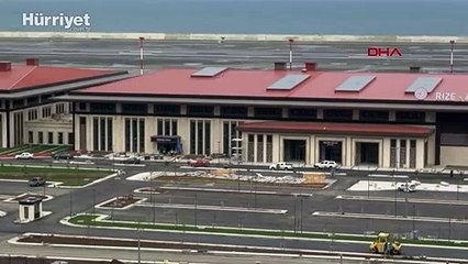 Rize-Artvin Havalimanı’nda test uçağı piste indi