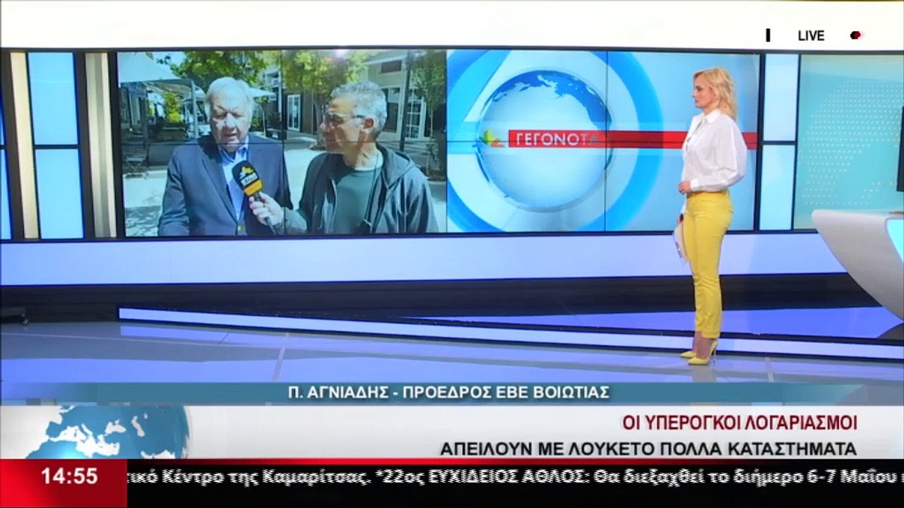Ο Πρόεδρος του ΕΒΕ Βοιωτίας, Π. Αγνιάδης στο δε...