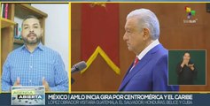 Mandatario mexicano inicia periplo por naciones centroamericanas y de El Caribe