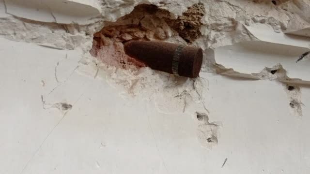 84 años con dos bombas de la Guerra Civil en la cúpula de una iglesia de Teruel