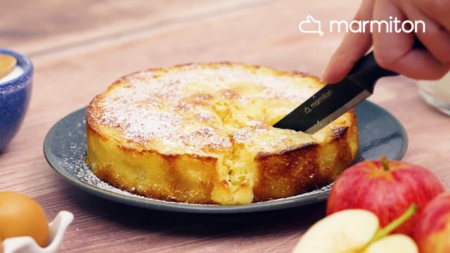 Voilà le fameux gâteau aux pommes aussi moelleux que bon !