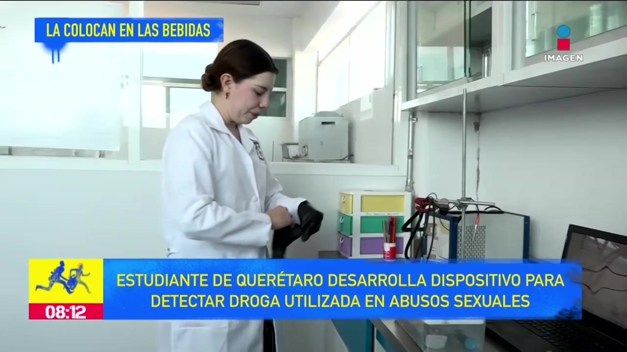 Estudiante desarrolla dispositivo para detectar droga utilizada por abusadores sexuales