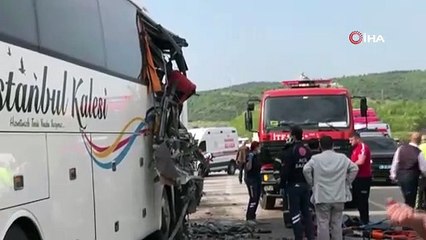 Bursa’da hafriyat kamyonu yolcu otobüsüne çarptı: 1 ölü 6 yaralı