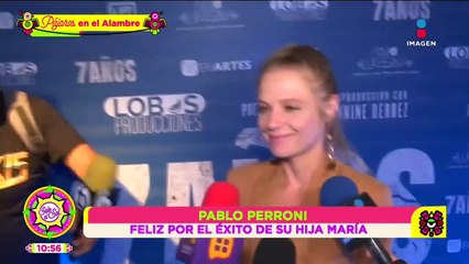 Pablo Perroni aplaude el éxito de su hija en telenovelas