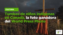 Tumbas de niños indígenas en Canadá, la foto ganadora del World Press Photo