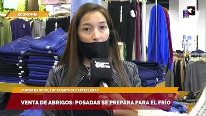 Venta de abrigos: Posadas se prepara para el frío