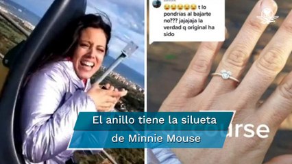 Le proponen matrimonio en una montaña rusa y video se hace viral