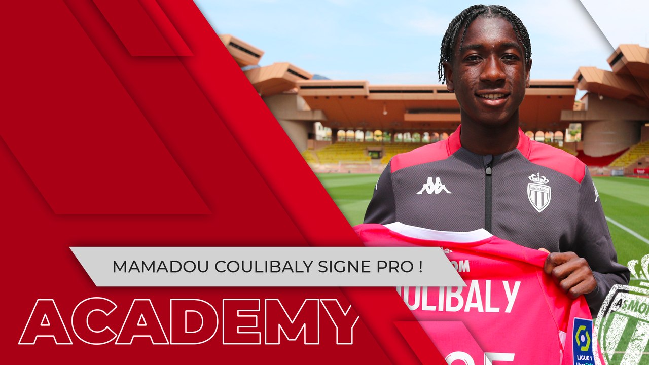 MAMADOU COULIBALY SIGNE SON PREMIER CONTRAT PRO - AS MONACO