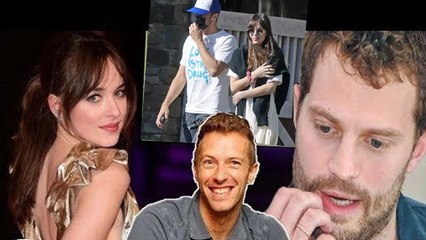 Jamie Dornan warns Chris Martin to hurry up and marry Dakota Johnson before she gives birth