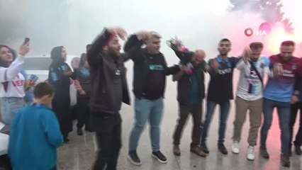 Trabzonspor, Hatay'da coşku ile karşılandı