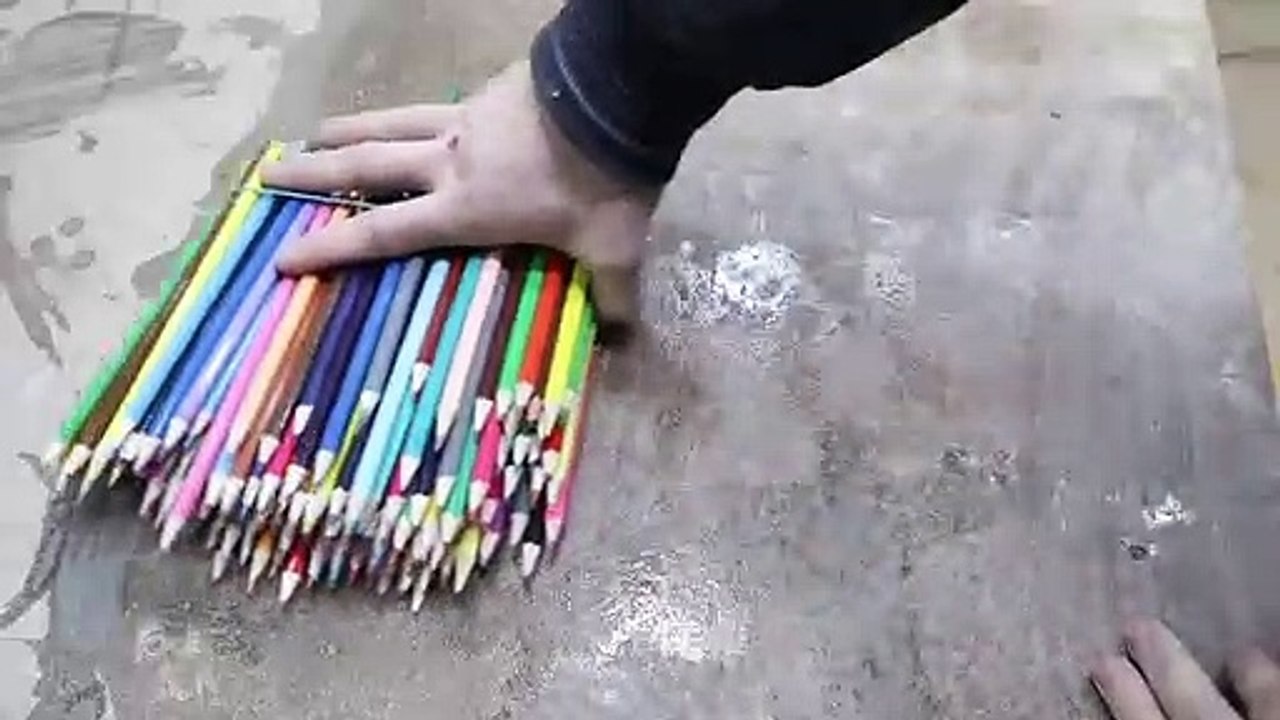 Woodturning - Whirlabout from pencils (Kids toy)