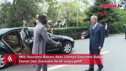 Bakan Akar, Liberyalı mevkidaşıyla bir araya geldi