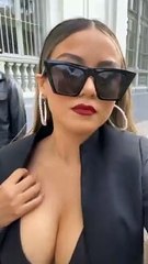 Amy Gutierrez en previo a evento muestra impresionante vestido de diseñador