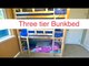 Dad Builds Three Level Bunk Bed for Daughters