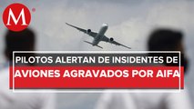 Federación Internacional de Pilotos alerta sobre incidentes de aviones en el AICM