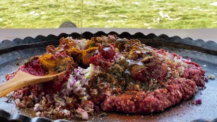 A special Delicacy of Lamb Stomach! Preparation Of The Oriental Dish Shirdan