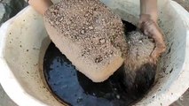Gritty Heavy Red Dirt Sand Cement Water Crumbles Satisfying Cr: Rajpoot ASMR❤