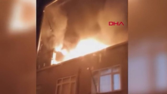 Bağcılar'da yangın sonrası patlama