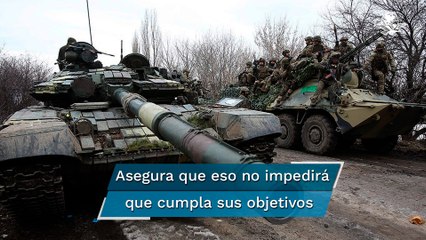 Rusia reconoce que apoyo occidental a Ucrania ha afectado su ofensiva