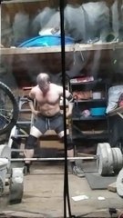 first time zercher deadlift, 345lbs!!