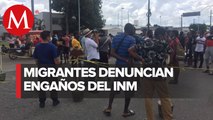 En la frontera de Chiapas, migrantes denuncian falta de atención