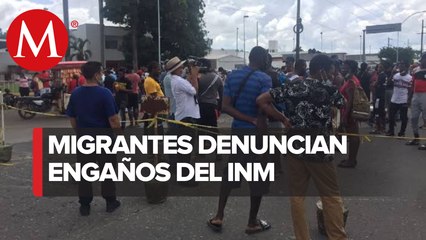 En la frontera de Chiapas, migrantes denuncian falta de atención