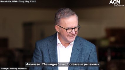 "Where's your mum?": Albanese chats with a child during Sydney press conference | May 6 2022 | Canberra Times
