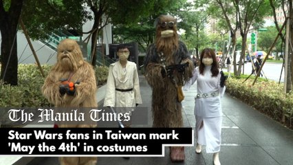 Star Wars fans in Taiwan mark 'May the 4th' in costumes