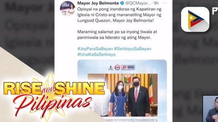 QC Mayor Joy Belmonte, pormal nang inendorso ng INC