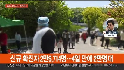 확진자 2만명대…"내주 하루 1만명대 예상"도