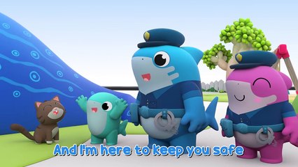 POLICE OFFICER SONG! BABY SHARK is a policeman! - Play Pretend for Kids - Baby Shark Song for Kids