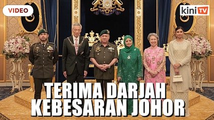 PM Singapura dan isteri dianugerahkan darjah kebesaran Johor